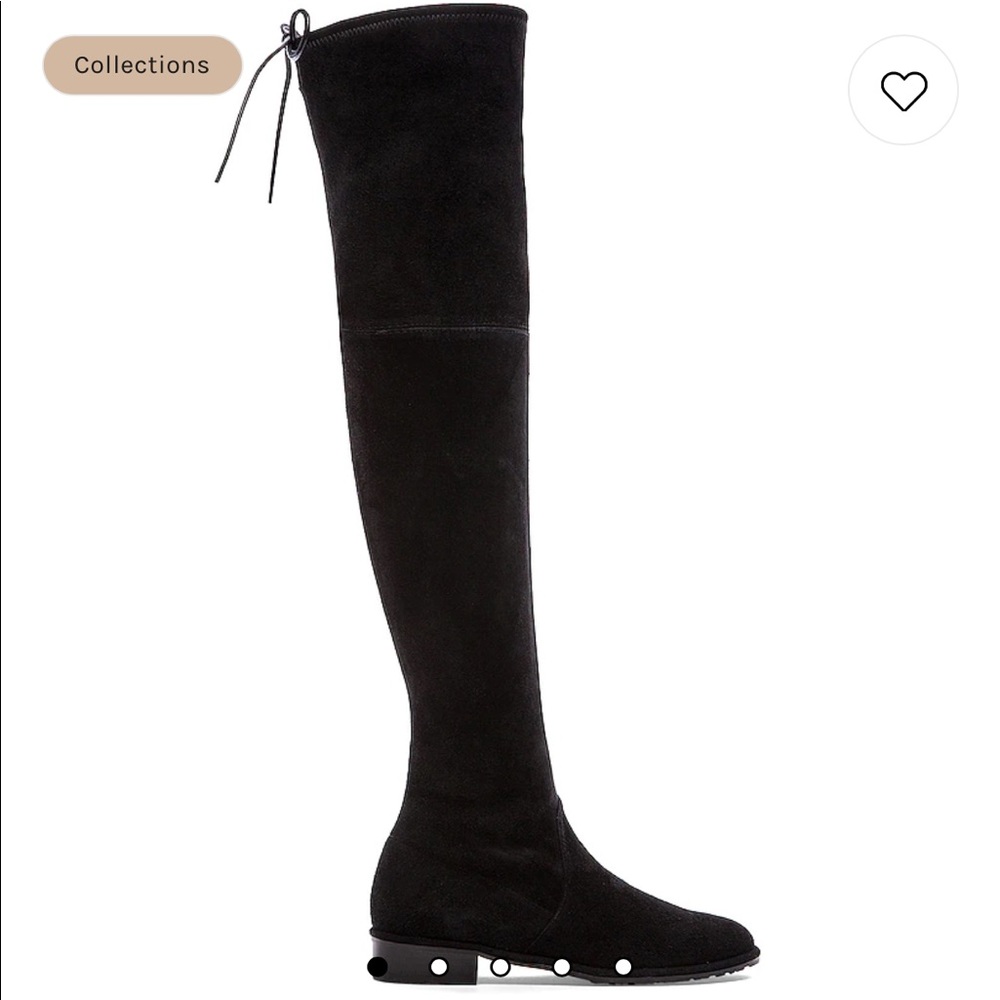 Stuart Weitzman Lowland Black Suede Boots